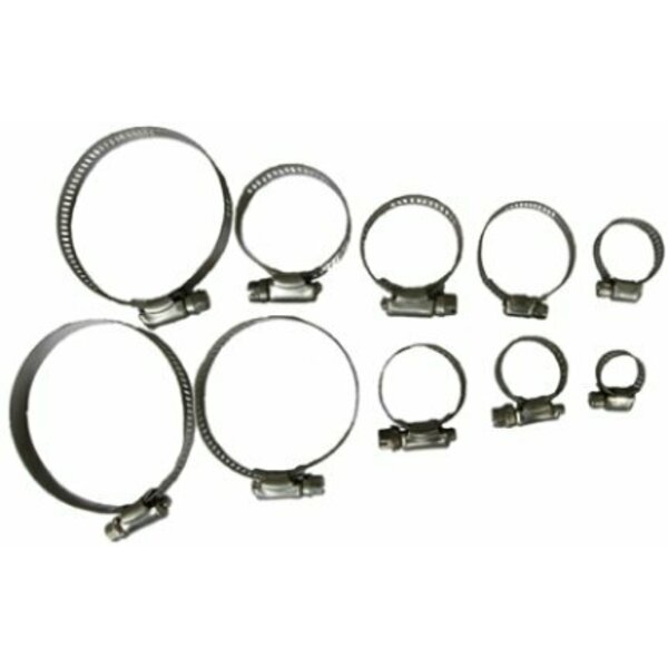 Ideal Tridon 671755J 10 PC STAINLESS STEEL ASSORTED CLAMPS 671755A